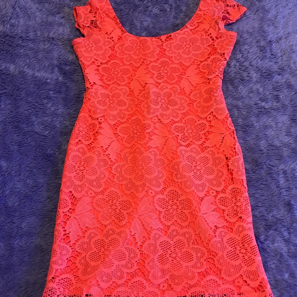 Pink coral dress